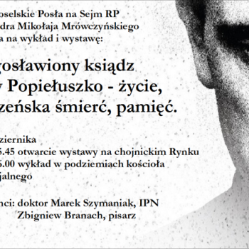 Bł. ks. J. Popiełuszko- życie, męczeńska śmierć, pamięć.